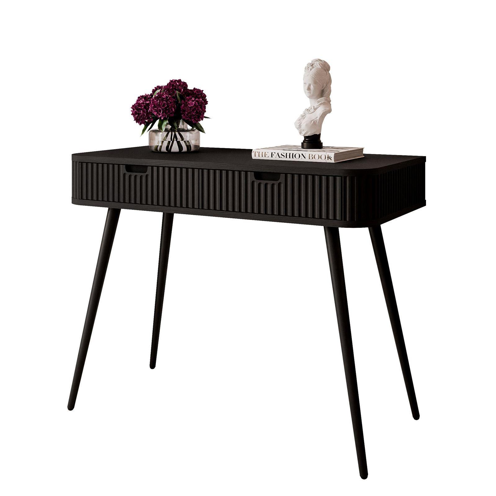 KONSOLE ZAIRA T103 Schwarz - Schwarz, Holzwerkstoff (49/103/80cm) - Lookway