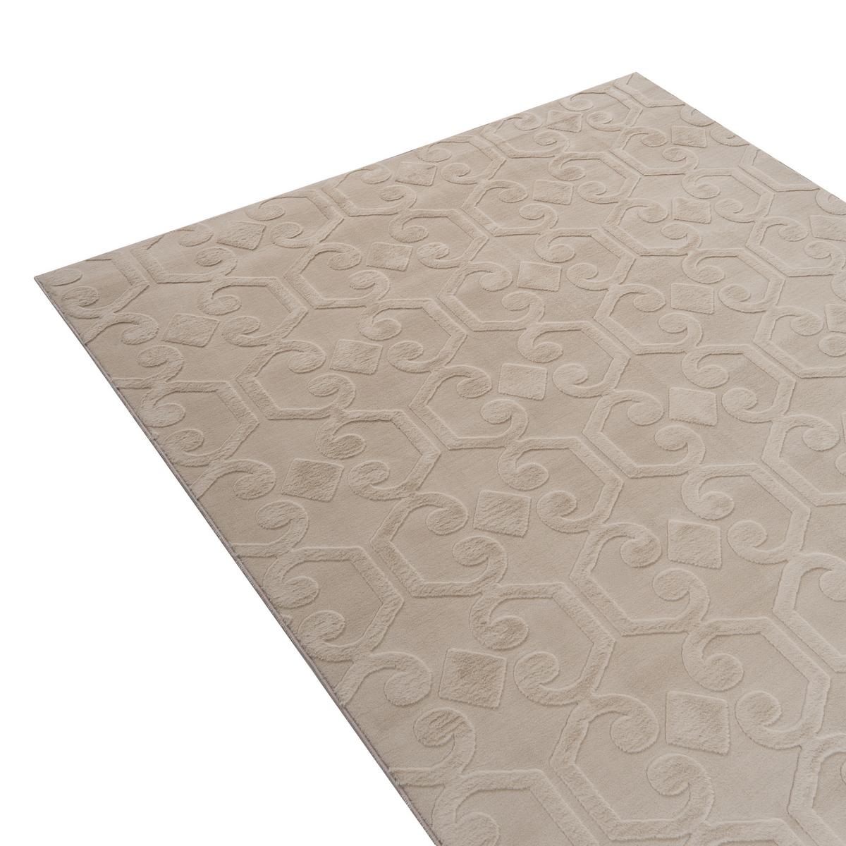 TEPPICH Beige 160/230 cm Gannett - Beige, Textil (160/230cm) - Beliani