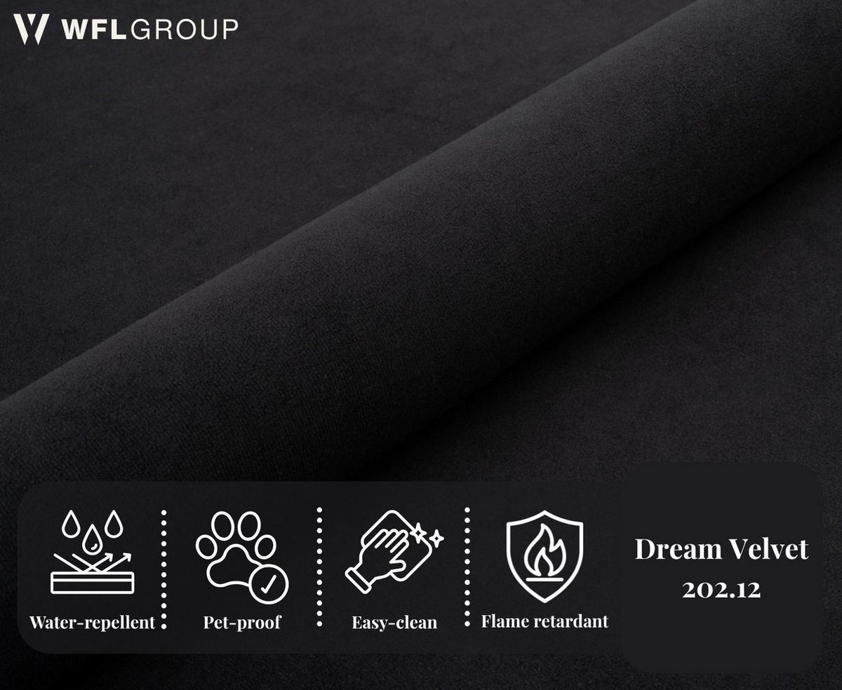 BOXBETT Amira mit Bettkasten, Samt Schwarz 120/200 cm – 7-Zonen Taschenfederkern-Matratze & Komfortschaum-Topper - Schwarz Hochglanz/Schwarz, Kunststoff/Textil (120/200cm) - WFL GROUP
