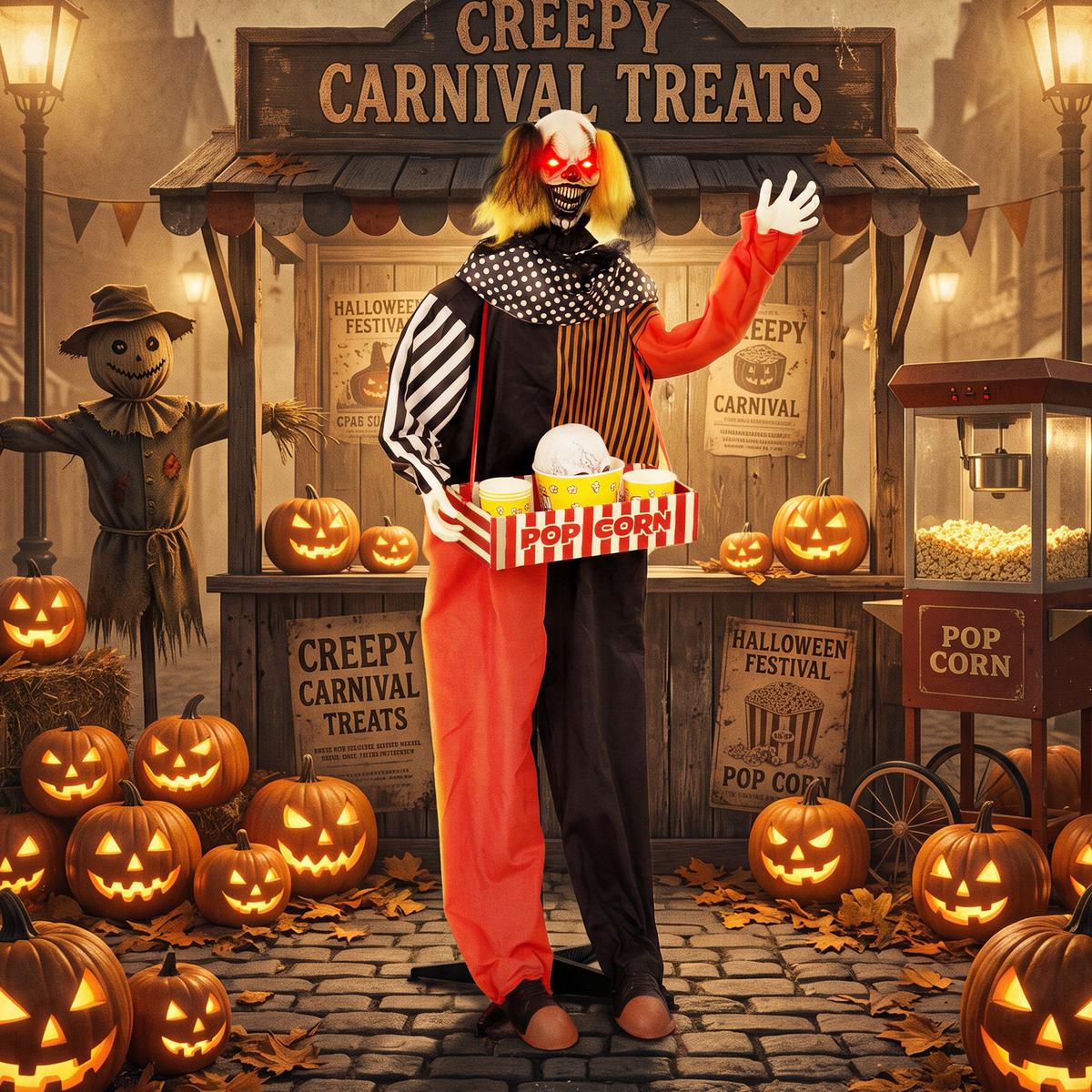 ANIMIERTE-HALLOWEEN-DEKORATION Metall Polyester Schwarz - Schwarz, Kunststoff (35/180/50cm) - HOMCOM