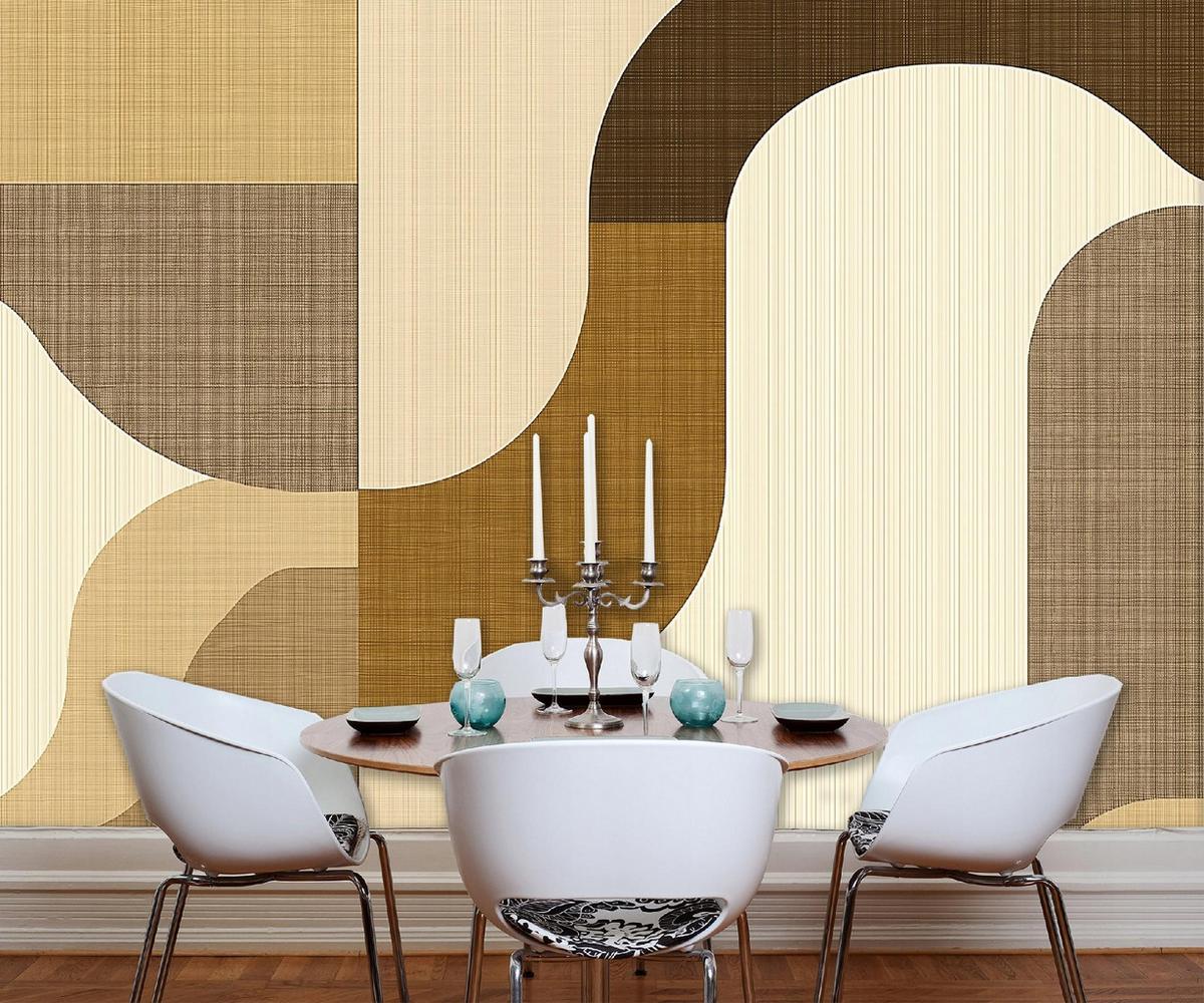 FOTOTAPETE Abstrakt Boho Vlies Tapete Wohnzimmer 400x280 - Multicolor, Papier (400/280cm) - Wallarena