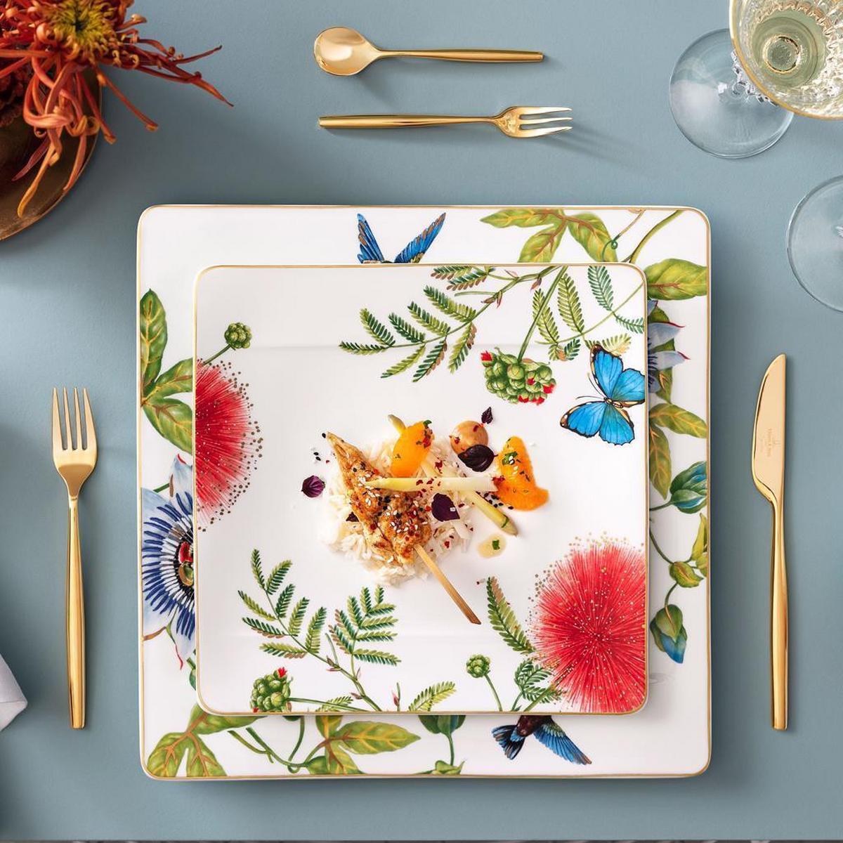 SPEISETELLER Amazonia bunt 27 x 27 cm - Multicolor, Keramik (1cm) - Villeroy & Boch
