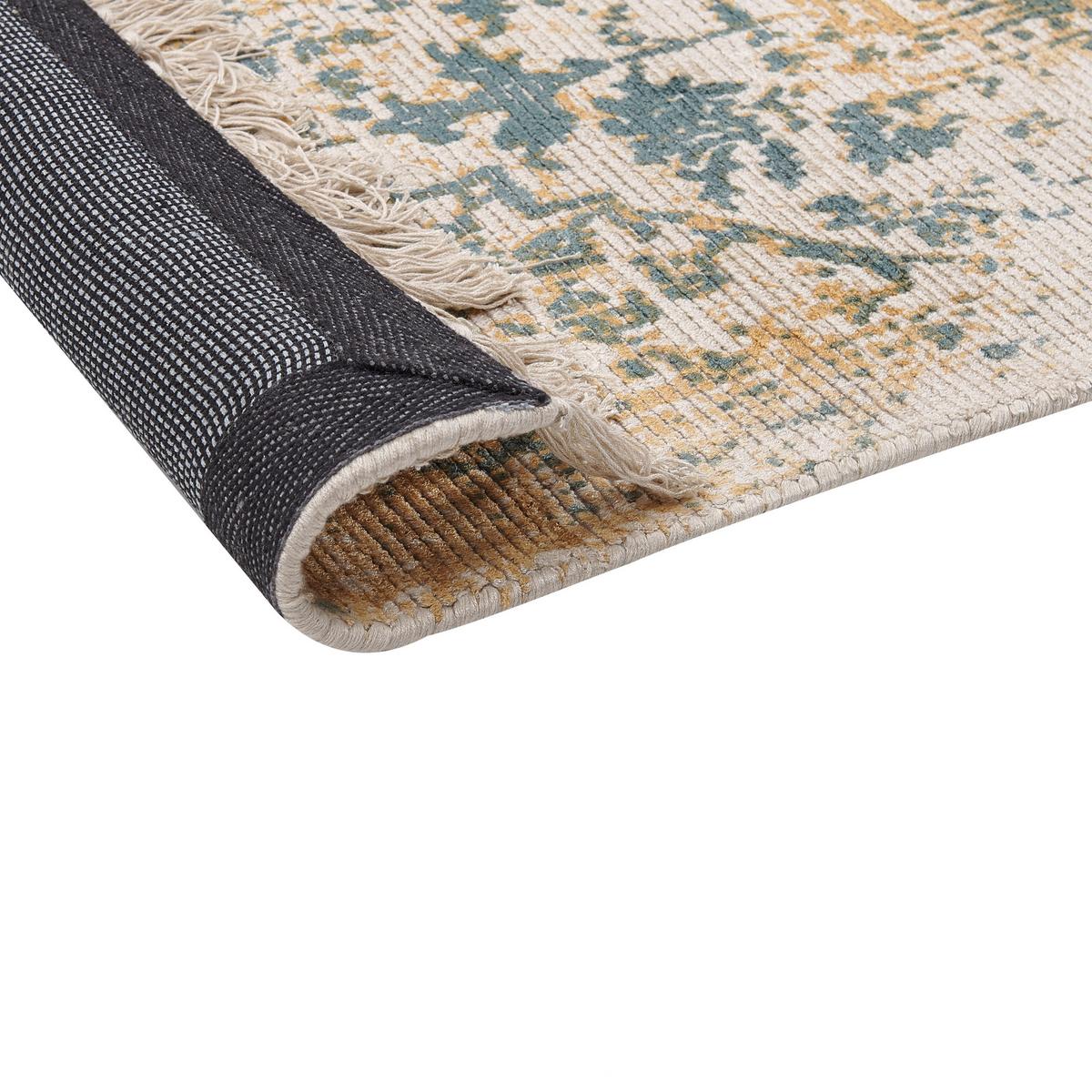 VINTAGE-TEPPICH Boyali 150/80 cm - Grün, Naturmaterialien (80/150cm) - Beliani