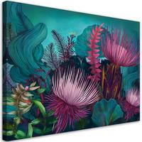 LEINWANDBILD Ozean-Korallenriff 100x70cm - Multicolor, Textil (100/70cm) - Feeby