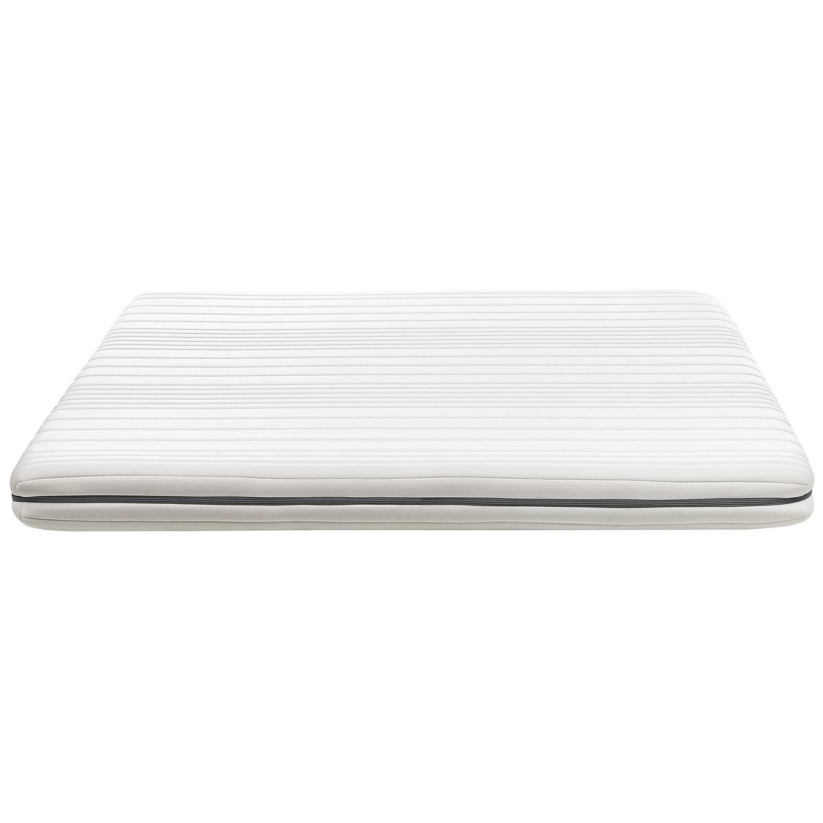SCHAUMMATRATZE H2/3 Mittel 180/200 cm Enchant - Weiß, Textil (180/200cm) - Beliani