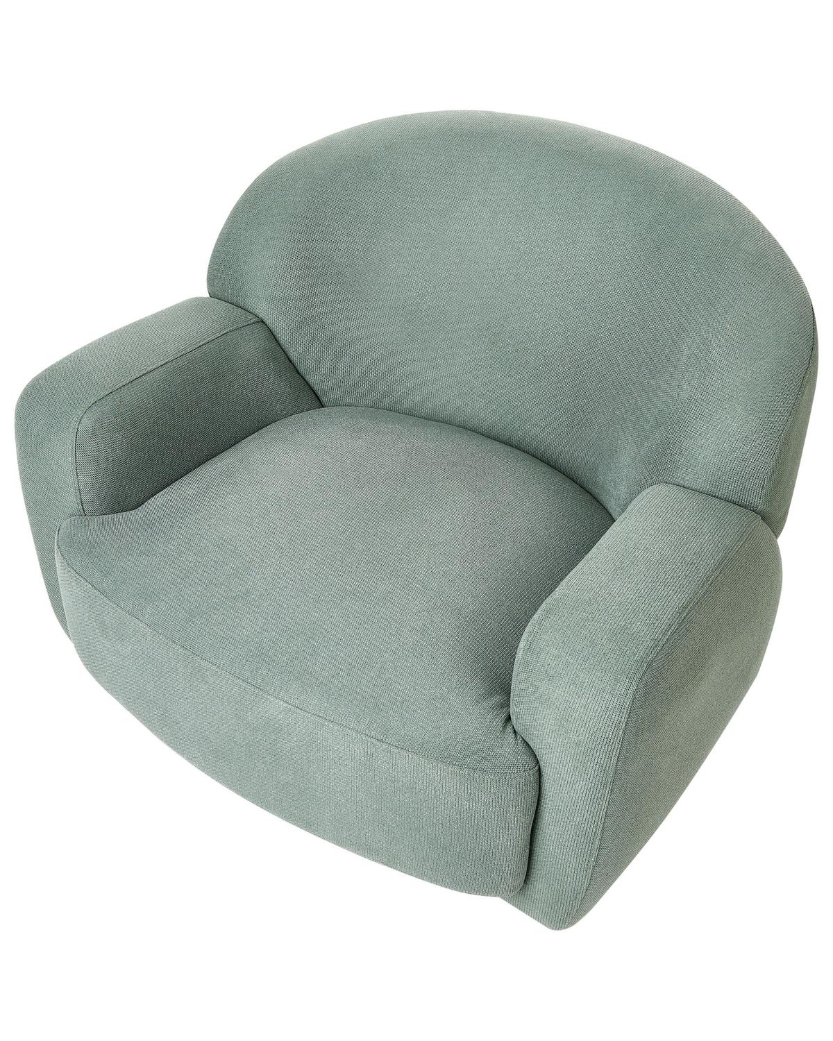 SESSEL Hellgrün Lejre - Goldfarben/Hellgrün, Textil (92/70/83cm) - Beliani