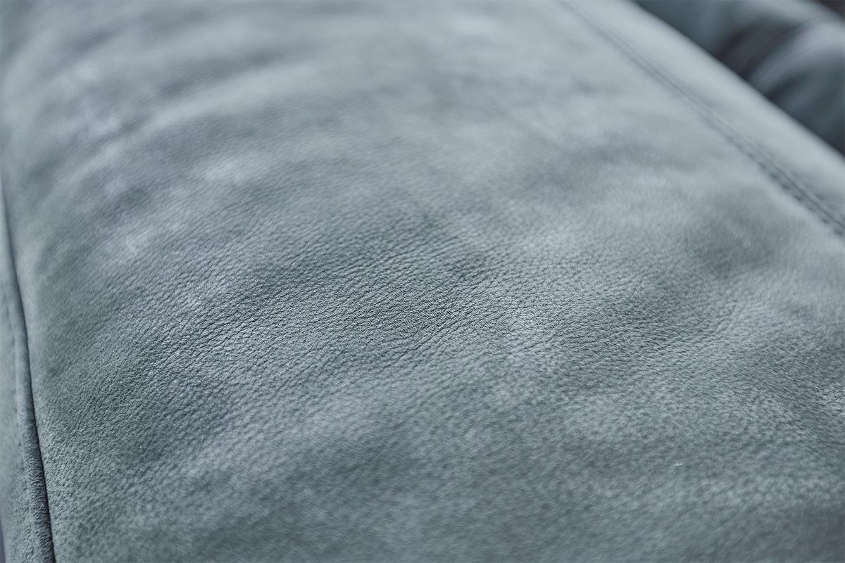 LEDERSOFA GIGANT Anthrazit Leder - Anthrazit/Schwarz, Leder (295/86/148cm) - KAWOLA