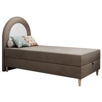 BOXBETT NEST 90/180 Braun Velvet hydrophob - H3 - Braun, Holz/Textil (90/180cm) - MKS