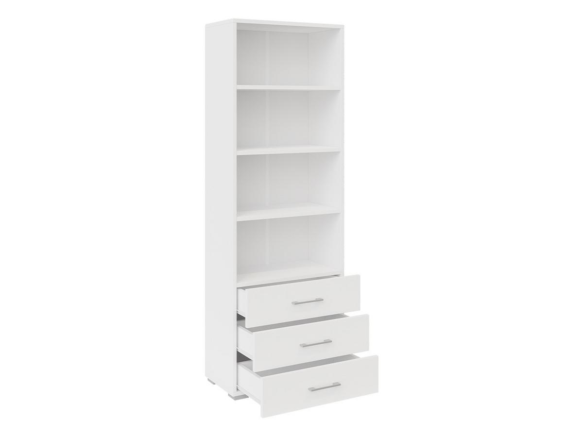 BÜCHERREGAL Gimren 3SZ - Hellgrau/Weiß, Holzwerkstoff/Kunststoff (63/190/35cm) - MIRJAN24