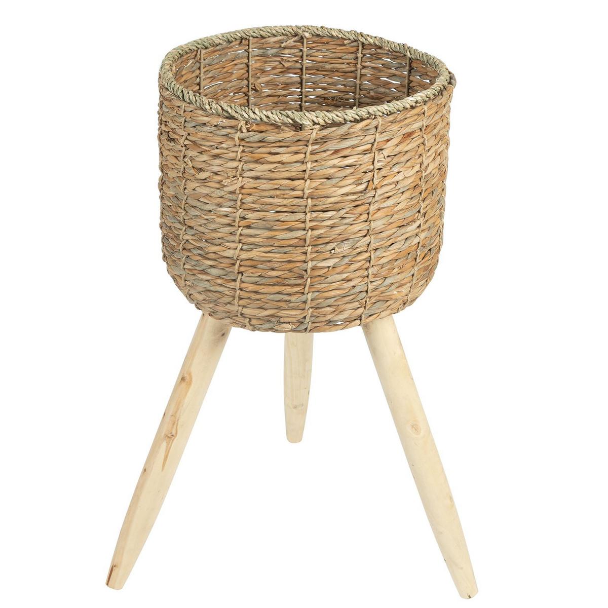 ÜBERTÖPFE NAPARI 3er Set natur - Naturfarben, Holz (29/56/29cm) - IDIMEX