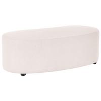 OTTOMANE Stoff Hellbeige Amal - Beige, Textil (120/41/54cm) - Beliani