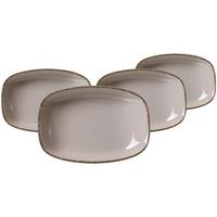 SUPPENTELLER Casa grau 23,5 x 16 cm 4er Set - Grau, Keramik (23.5cm) - Ritzenhoff Breker