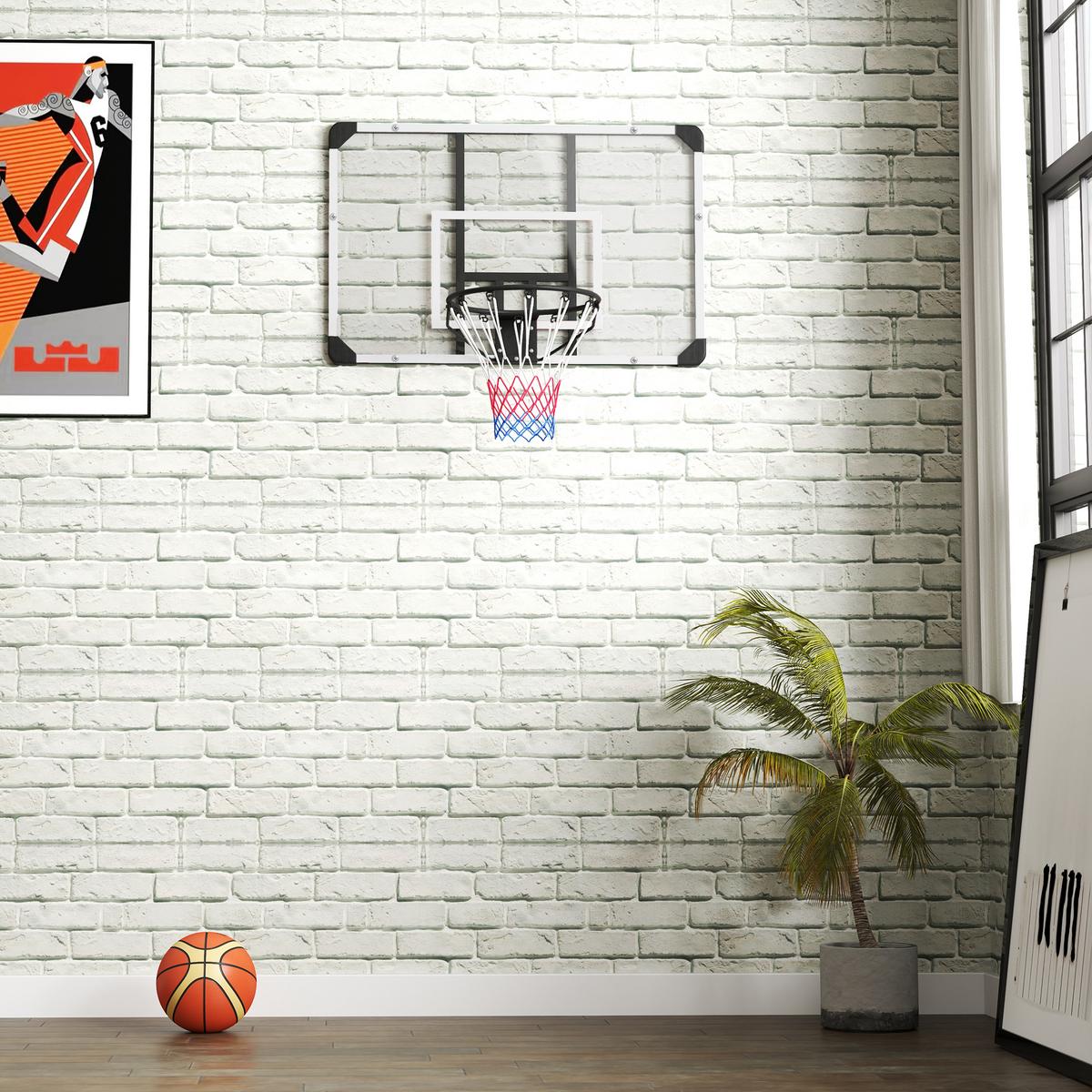 BASKETBALLKORB - Schwarz, Metall (61/113cm) - SPORTNOW