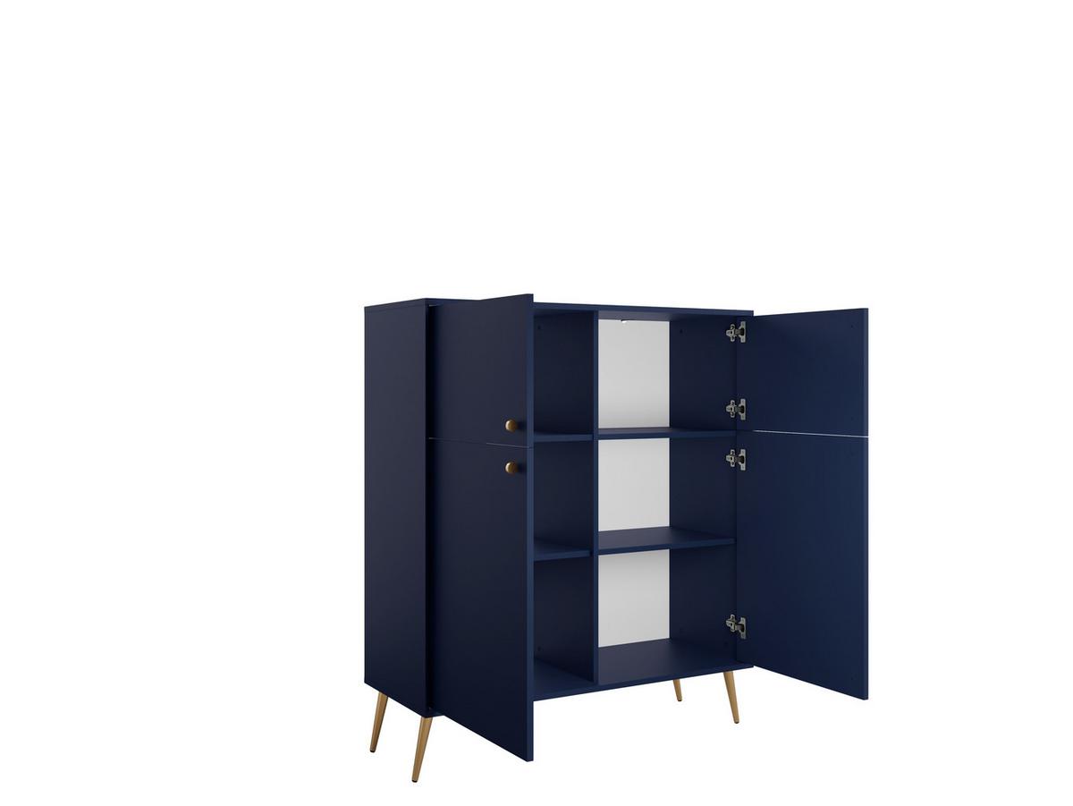 SIDEBOARD Dunkelblau 106/122/41 - Dunkelblau, Holzwerkstoff (106/122/41cm) - RAUMHIRSCH FURNITURE