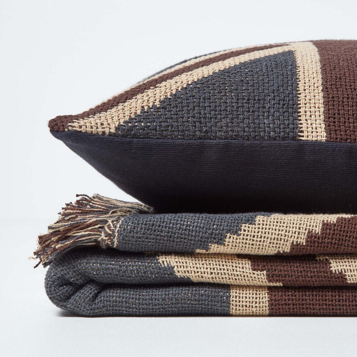 ÜBERWURF 125/150 cm mit Union Jack im Vintage-Look - Dunkelblau, Textil (125/150cm) - Homescapes