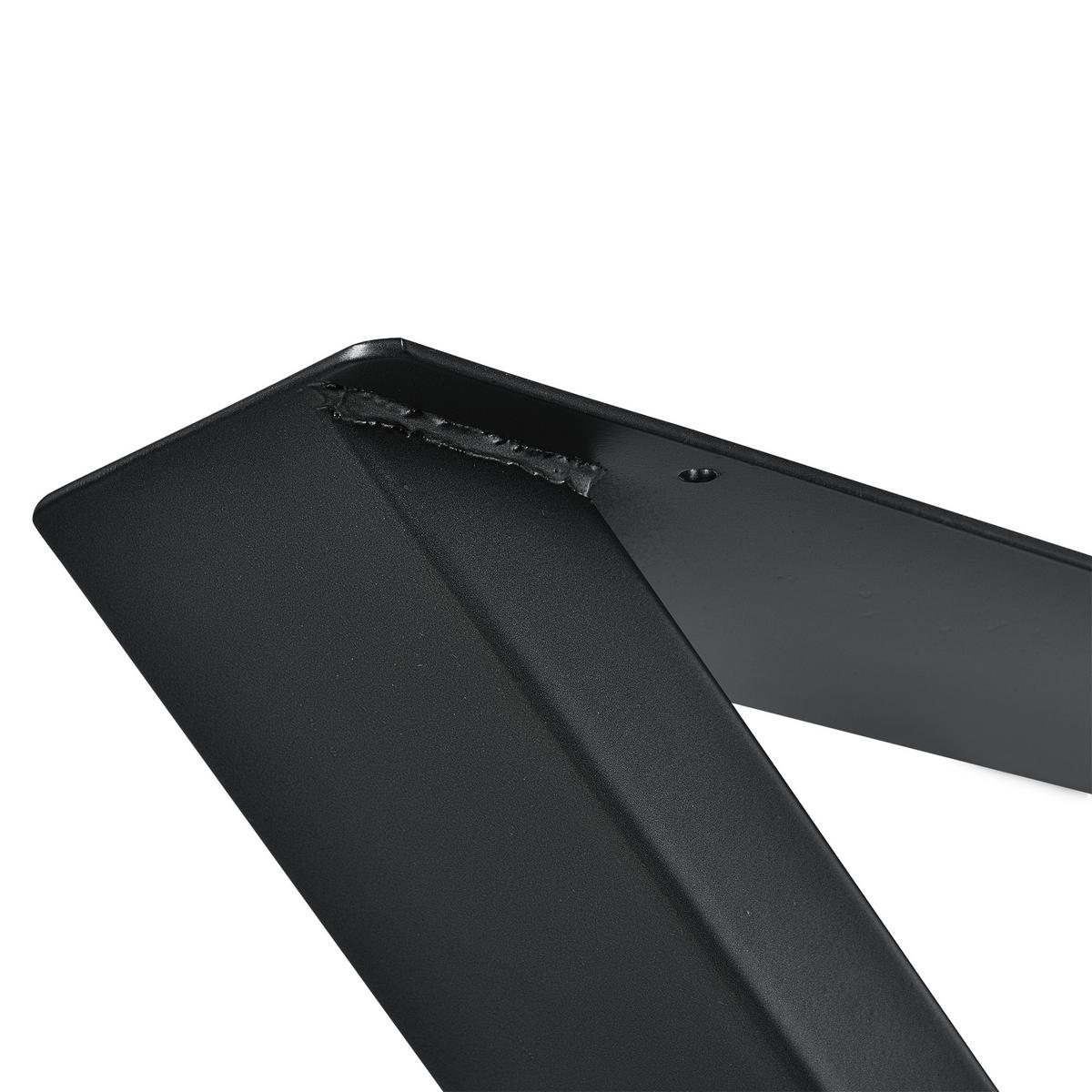 TISCHGESTELL-SET 2 TLG. Greith - Schwarz, Metall (69/72/8cm) - [en.casa]
