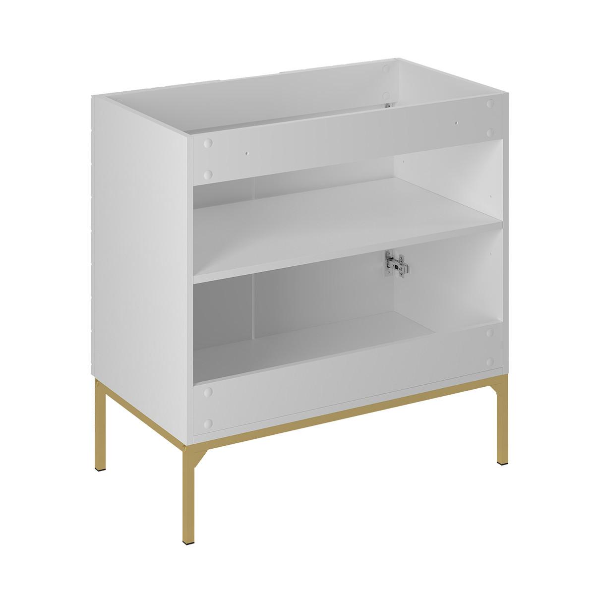 WASCHTISCH 80.6cm Daria Weiß - Weiß, Holzwerkstoff (80.6/84.2/46.5cm) - Petits-meubles