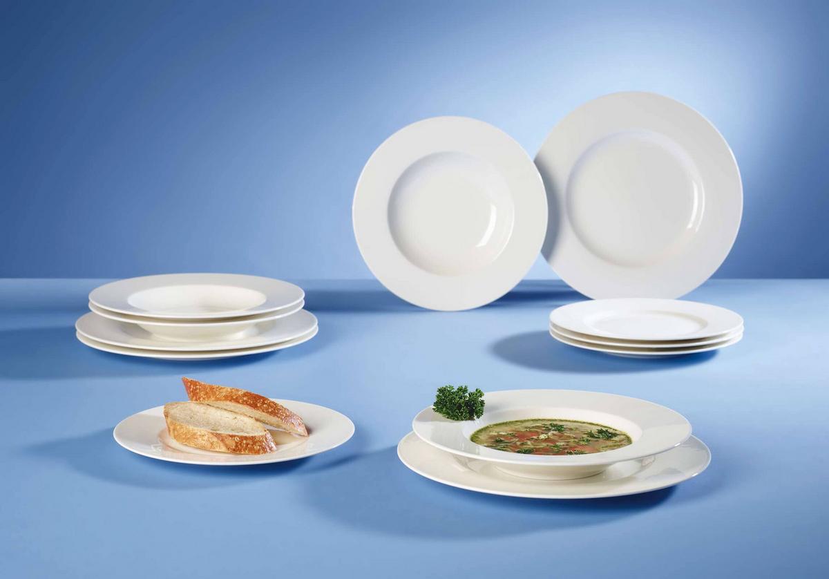 TELLER-SET Wonderful World weiß 12-tlg. - Weiß, Keramik (36/15/36cm) - Villeroy & Boch