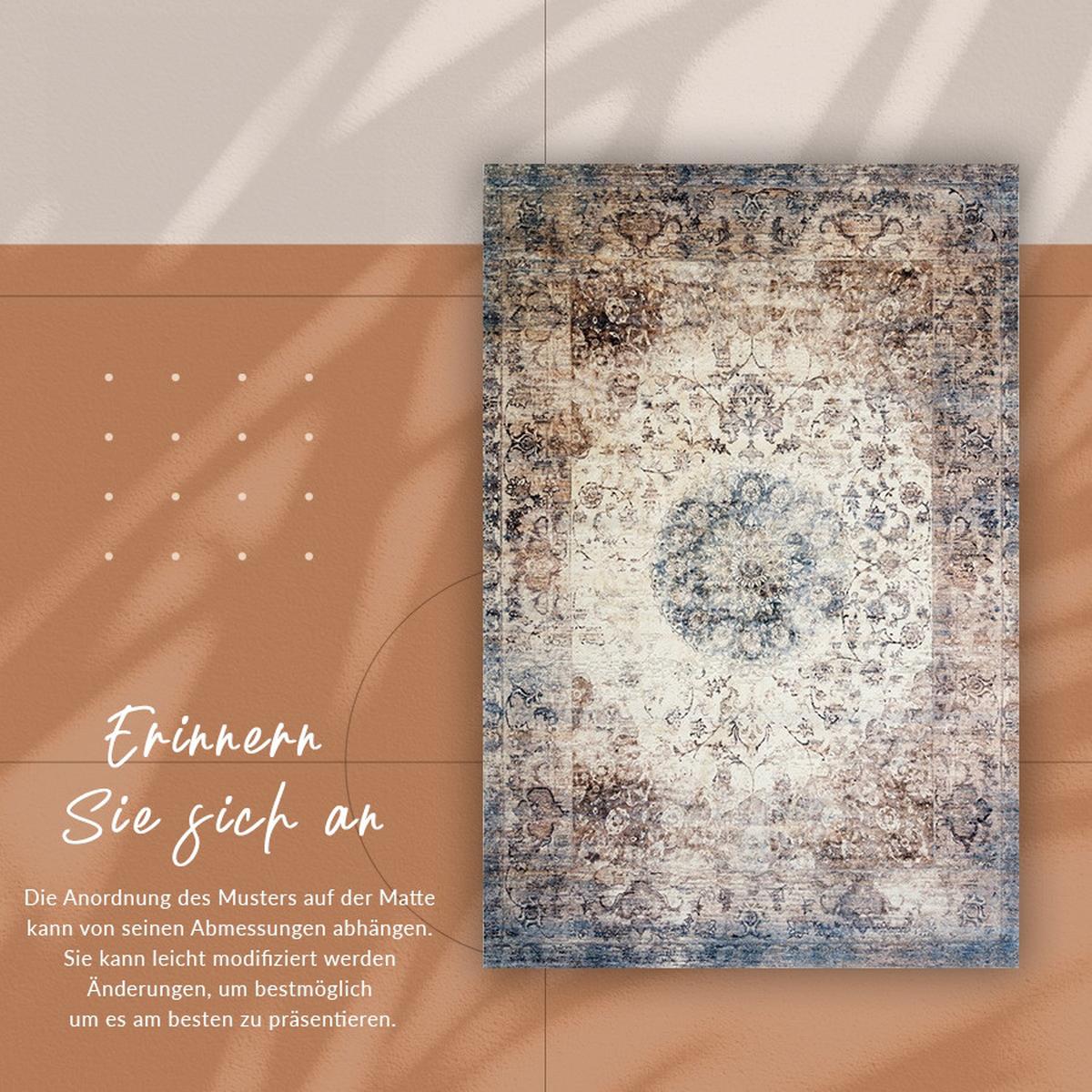 VINYL TEPPICH 100x150 cm Holzmaserung - Braun, Kunststoff (100/150cm) - TULUP
