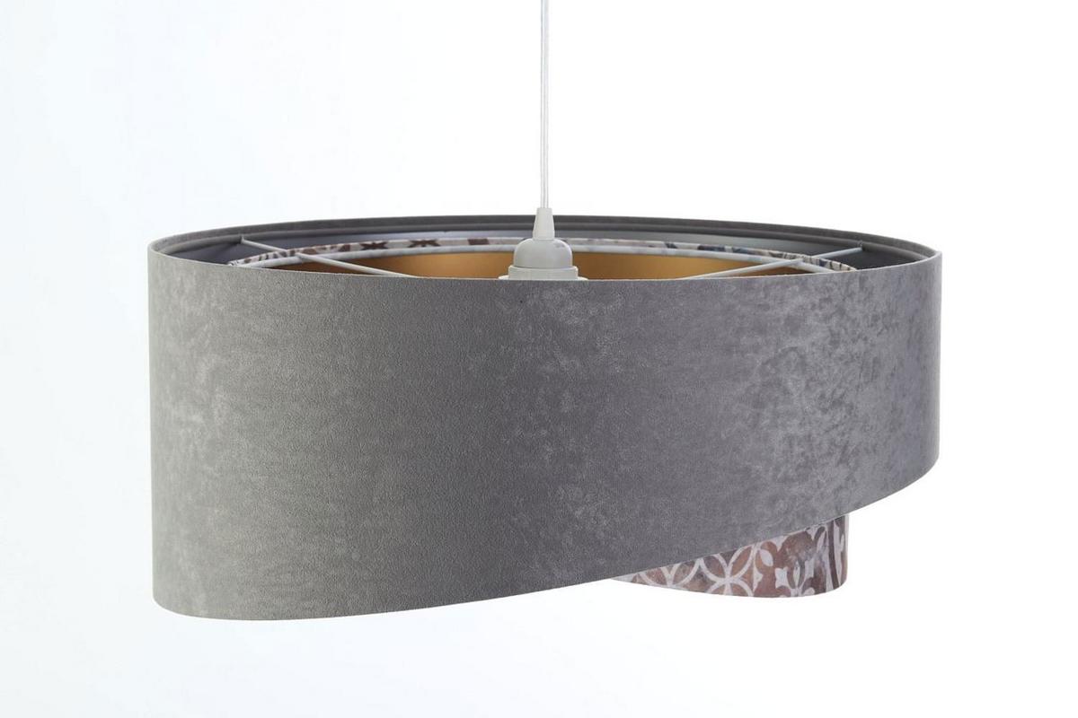 HÄNGELEUCHTE Grau 50/23 cm - Beige, Kunststoff (50/1/23cm) - ONZENO