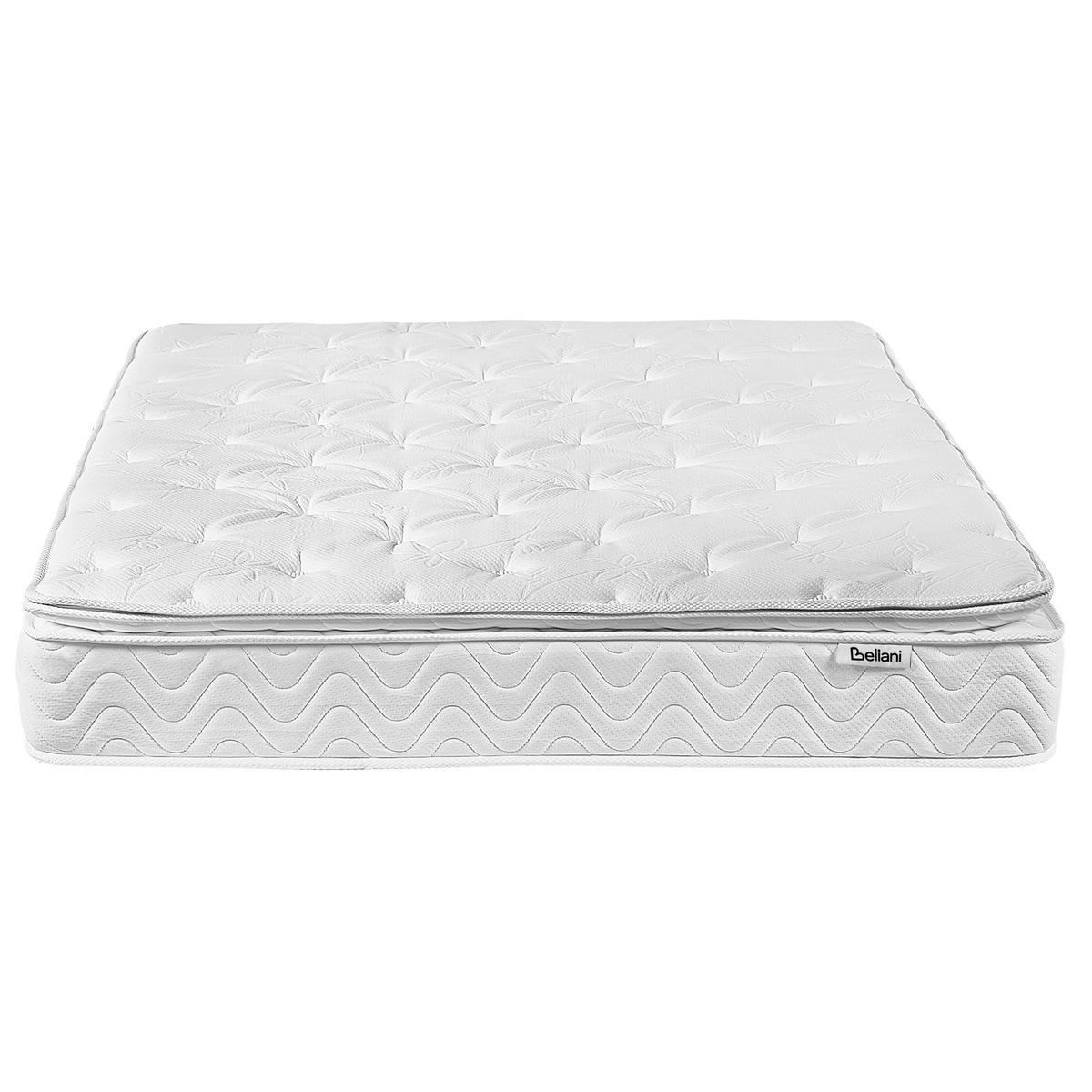 MEMORYSCHAUM-TASCHENFEDERKERNMATRATZE H3/4 Fest 180/200 cm Luxus - Beige, Textil (180/200cm) - Beliani