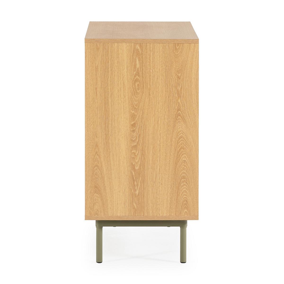 KOMMODE 80/80/40 Cuzco Eichenfarbe/grün - Grün, Holzwerkstoff (80/80/40cm) - VS Venta-stock