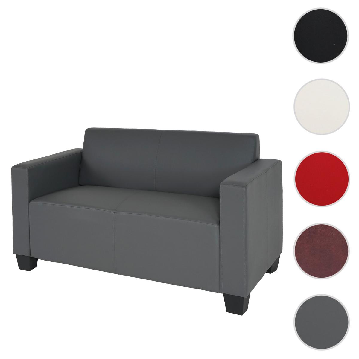2-SITZER-SOFA Grau - Dunkelgrau/Grau, Textil (136/76/72cm) - MCW
