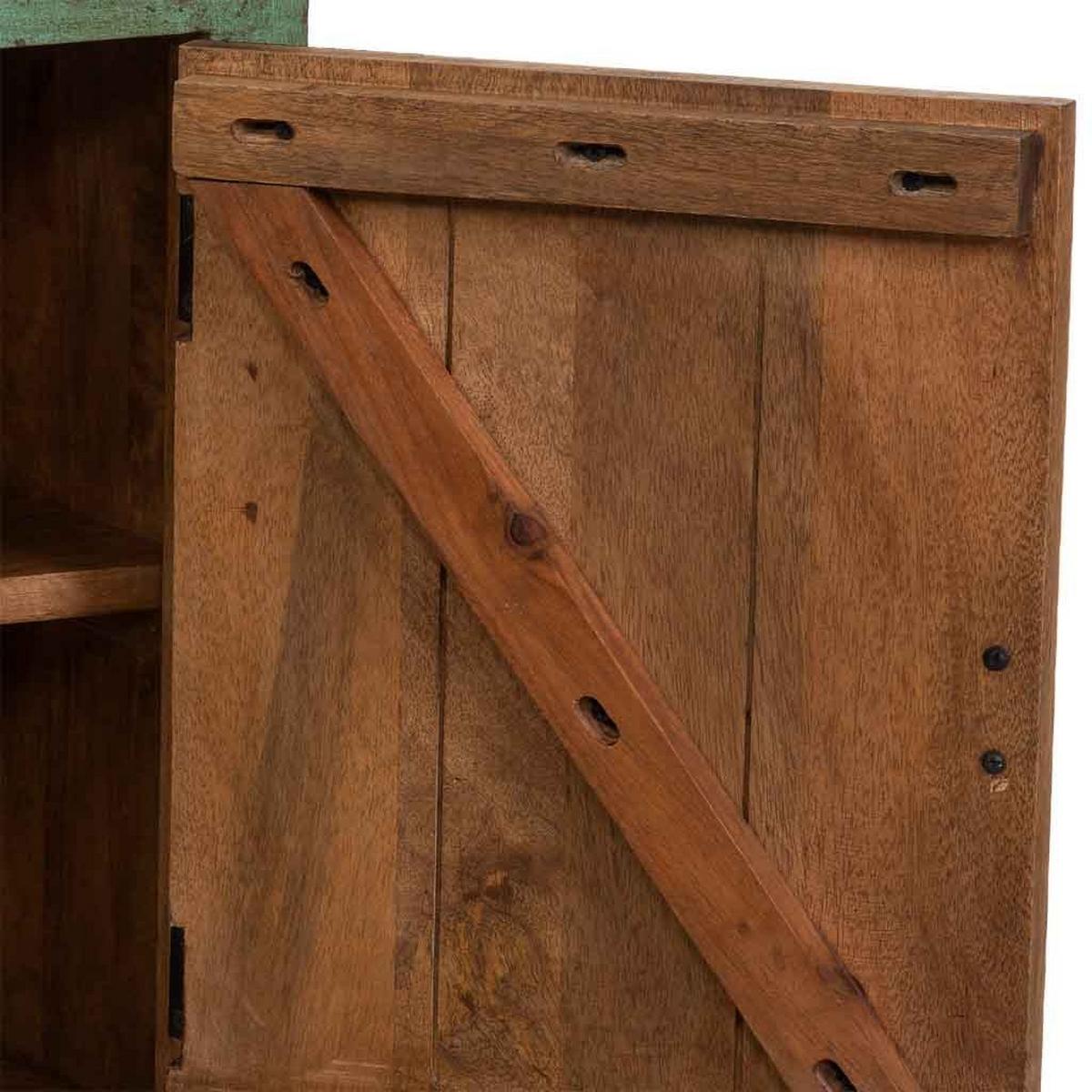 NACHTTISCH aus holz 45x35x60cm - Grün, Holz (45/60/35cm) - Wanderlust