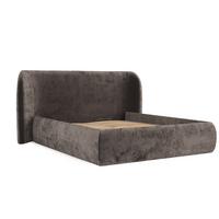 POLSTERBETT Bellano mit Stauraum 200/200 cm Braun im Lotta Stoff - Schwarz/Naturfarben, Holz/Holzwerkstoff (200/200cm) - AltaBeds
