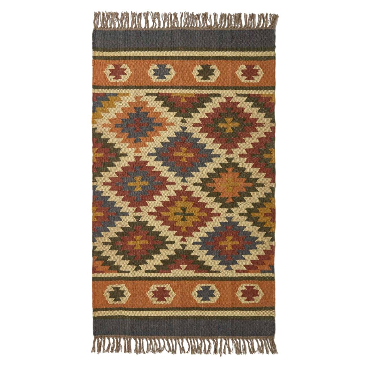 KELIM-TEPPICH Lucea handgewebt 160/230 cm - Multicolor, Textil (160/230cm) - Homescapes
