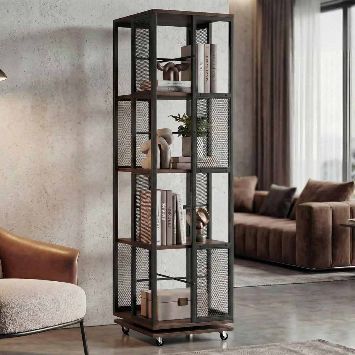 BÜCHERREGAL Dunkelbraun - Dunkelbraun, Holz (40/147/40cm) - MCW