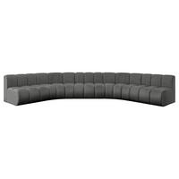 WOHNLANDSCHAFT modulares Sofa Montra-U1 - 490x174x70 cm Dunkelgrau - Dunkelgrau, Holzwerkstoff/Textil (490/70/174cm) - ALTDECOR
