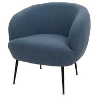 LOUNGE-SESSEL Blau - Blau, Textil (72/73/71cm) - MCW