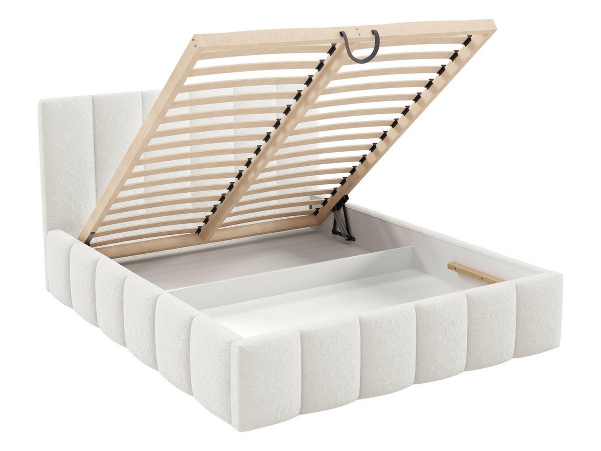 POLSTERBETT Lunaro - Hellbraun, Holz/Textil (140/200cm) - MIRJAN24