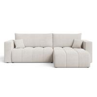 ECKSOFA Neva Ecru - Ecru, Holz/Textil (280/170cm) - Graingold