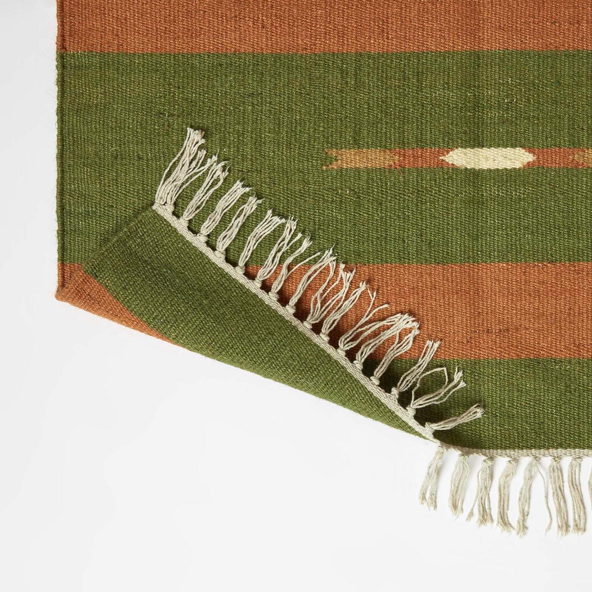KELIM-TEPPICHLÄUFER Lundi Green 80/180 cm - Multicolor/Grün, Textil (80/180cm) - Homescapes