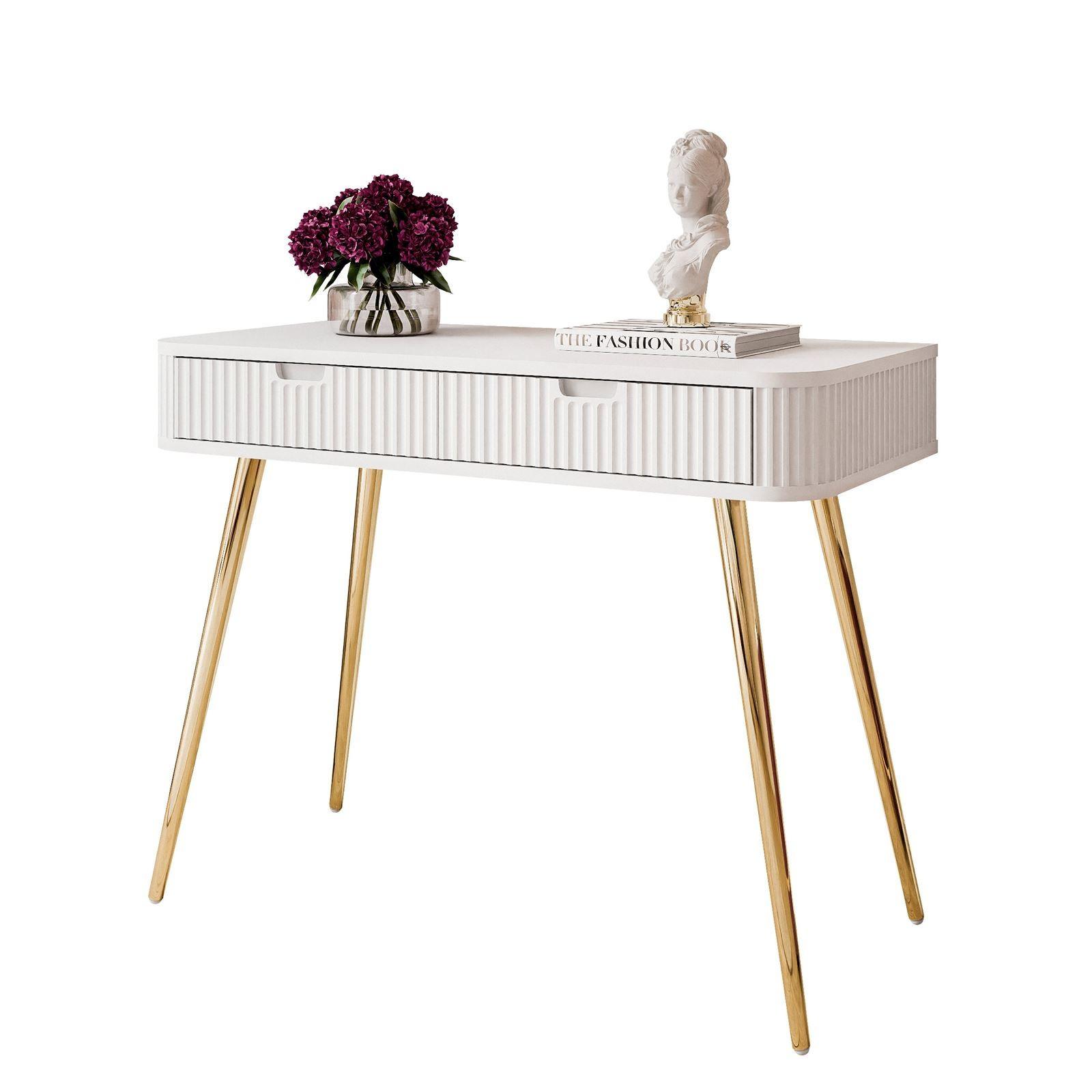 KONSOLE ZAIRA T103 Weiß - Weiß, Holzwerkstoff (49/103/80cm) - Lookway