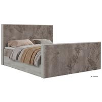 BOXBETT NORDIC DUO 160/200 - Hellbraun Cord - Topper Visco - H3 - Hellbraun/Schwarz, Kunststoff/Textil (160/200cm) - MKS
