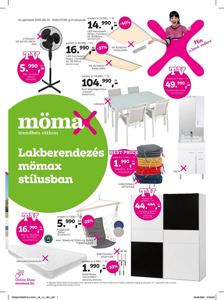 Lakberendezés mömax stílusban -2020.06.25-2020.07.08.-