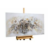 ACRYLBILD HANDGEMALT 120/60 cm - Braun/Grau, Holz/Textil (120/60cm) - KUNSTLOFT