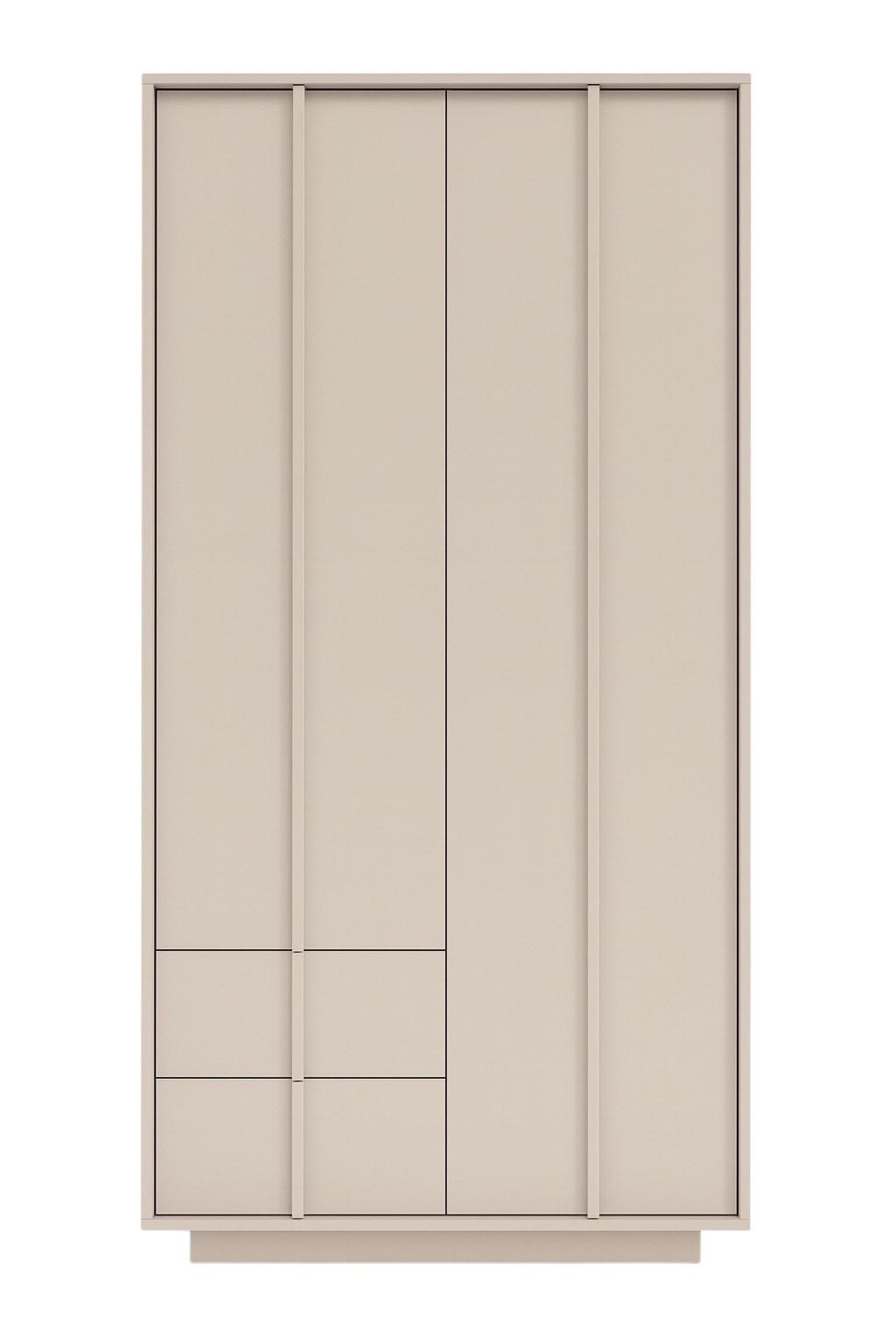 DREHTÜRENSCHRANK PIANO 96/195/55cm 2-türig Kaschmir - Kaschmir, Holzwerkstoff (96/195/55cm) - MASSENO