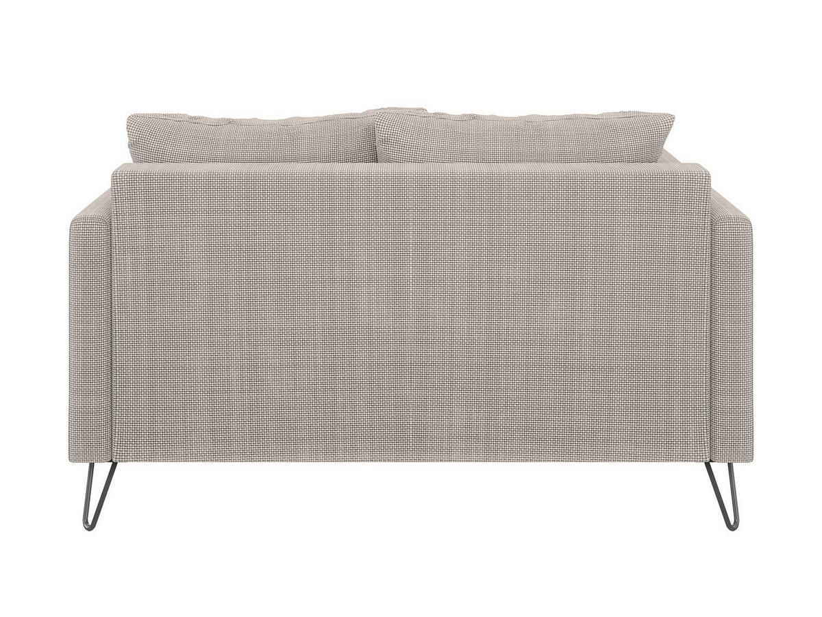 2-SITZER-SOFA Harmony Taupe Chenille - Taupe/Schwarz, Holz/Textil (140/85/100cm) - S-Style Möbel