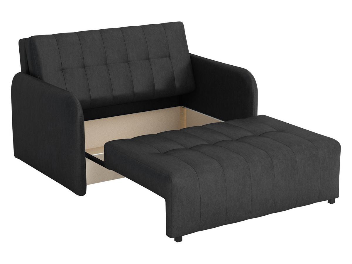 SCHLAFSOFA Viva Grand II - Hellgrau/Schwarz, Holz/Kunststoff (125/85/95cm) - MIRJAN24