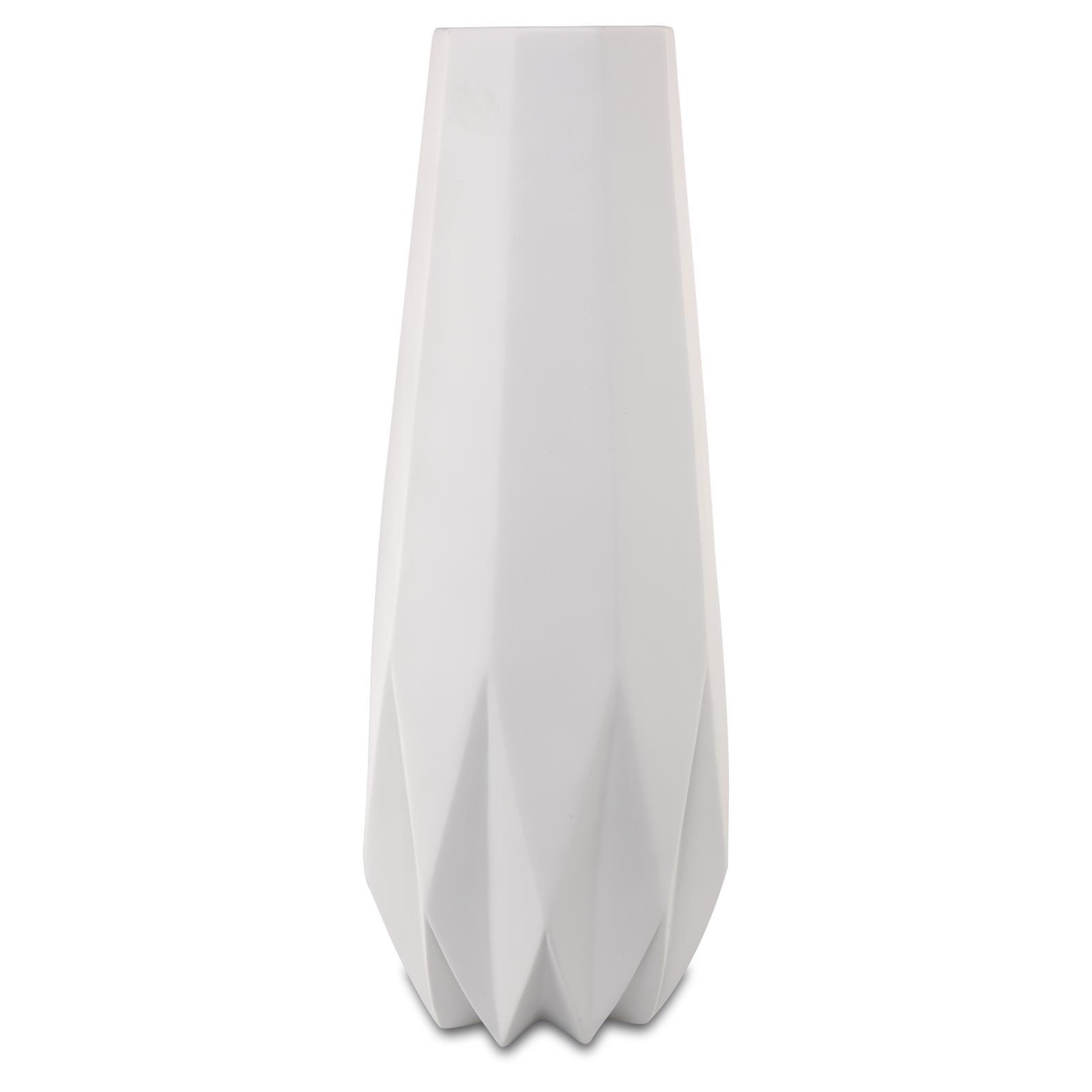 VASE Polygono Star weiß 41 cm - Weiß, Keramik (41cm) - Goebel