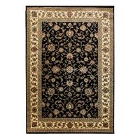 KURZFLORTEPPICH TANNHEIM, orientalisch, aus Polypropylen, Schwarz, 80 x 150 cm - Beige, Textil (150/80cm) - KADIMA DESIGN