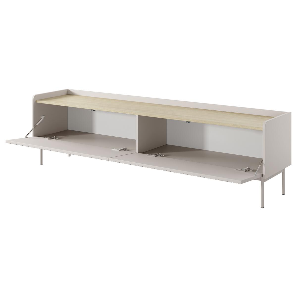 LOWBOARD LIVELLO 181/50,2/38 cm, Beige - Beige, Holzwerkstoff (181/50.2/38cm) - MASSENO