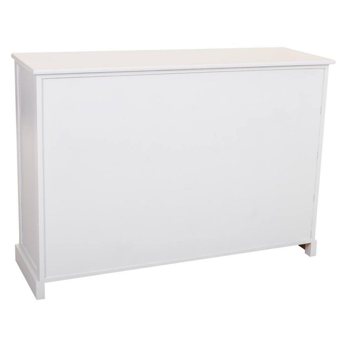 SIDEBOARD aus Holz 113x33x79 cm - Weiß, Holz (113/78.5/33cm) - Wanderlust