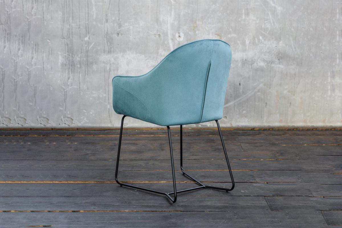 ESSZIMMERSTUHL ZINA Blau Webstoff - Blau, Textil (56/87/58cm) - KAWOLA