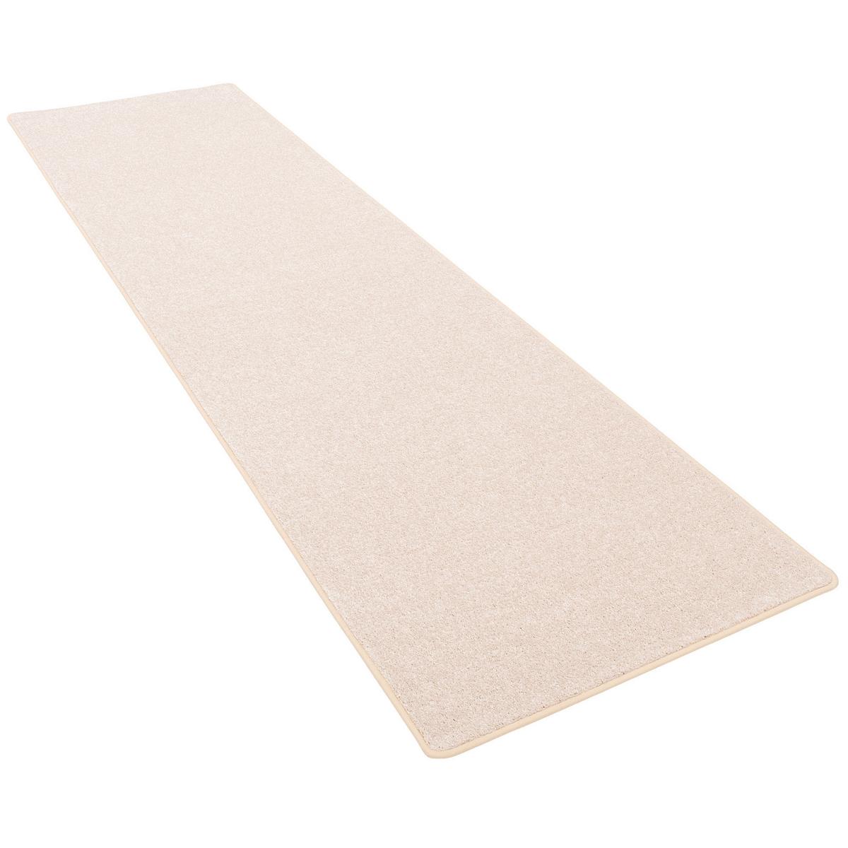 HOCHFLOR VELOURS LÄUFER TEPPICH LUNA - Champagner, Textil (80/320cm) - Snapstyle