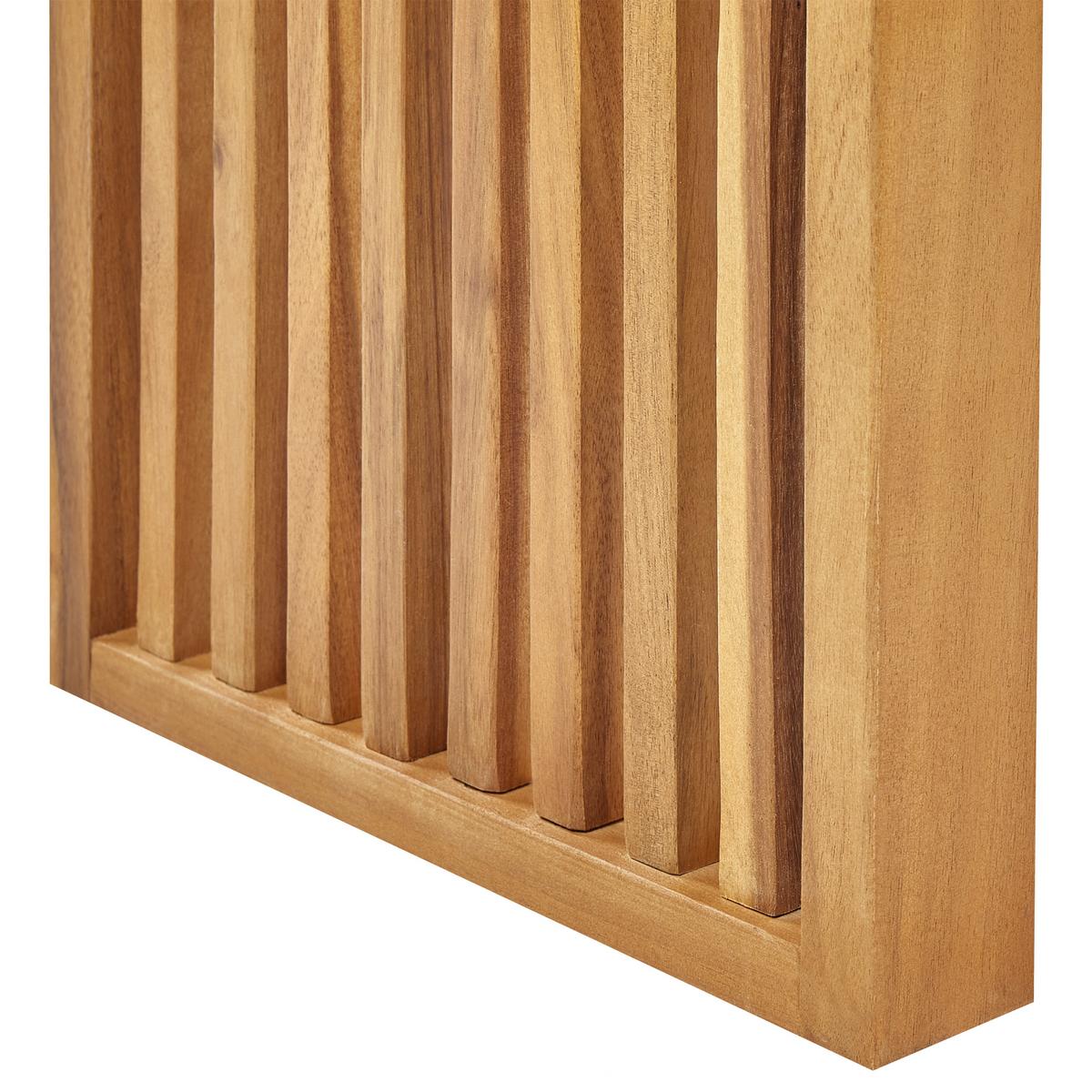 GARTENBANK Akazienholz Braun Bellano - Hellbraun, Holz (105/43/35cm) - Beliani